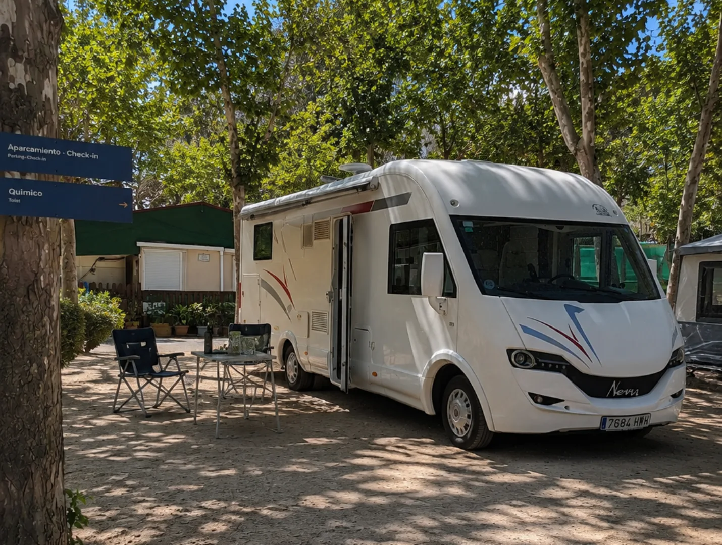 Entrada del Camping Marbella Playa